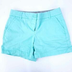 Crown & Ivy Chino Shorts Size 2 Pastel green/blue Cotton Blend